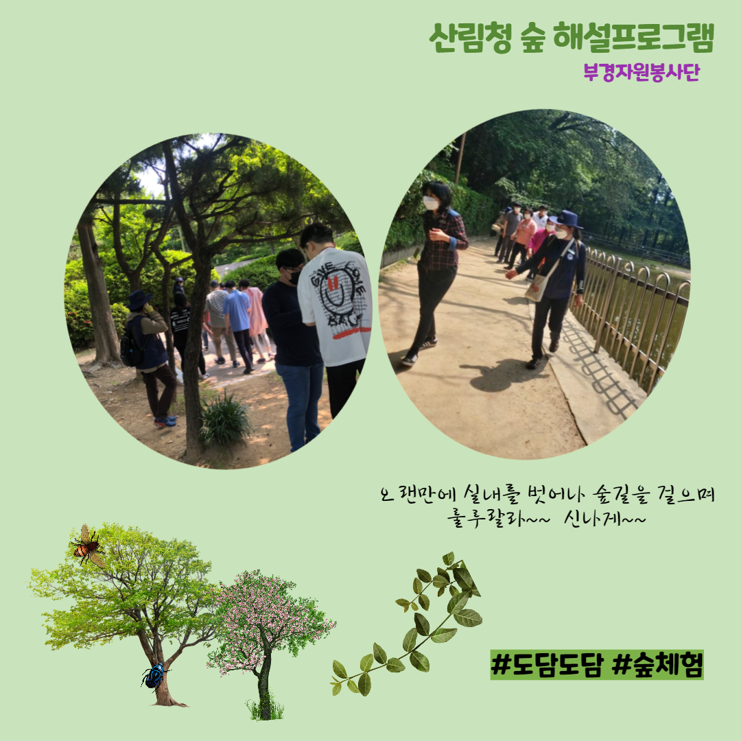 발걸음도 즐겁게 ~~ 손을 잡고 숲속을 걸어봐요~~